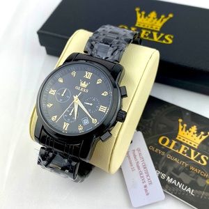 OLEVS men multi dial waterproof luminous chronograph watch